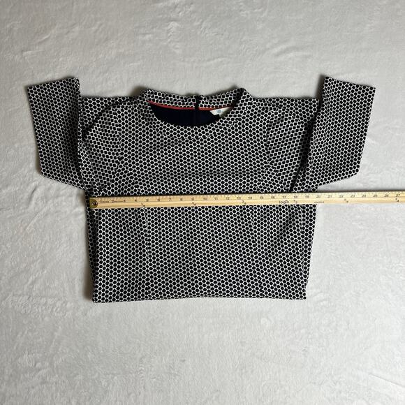 Boden Women’s Shift Dress Size M 10 Blue White Polka Dot Preppy Classic Business - Picture 6 of 8